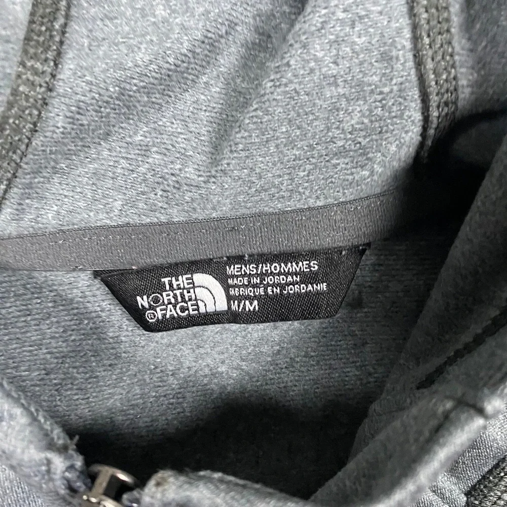 The North Face Canyonlands Full Zip Mens Medium Gray Orange Colorblock Hooded